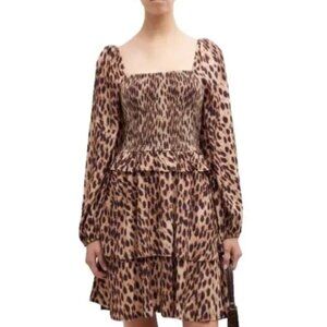 FIGUE Leopard print mini dress